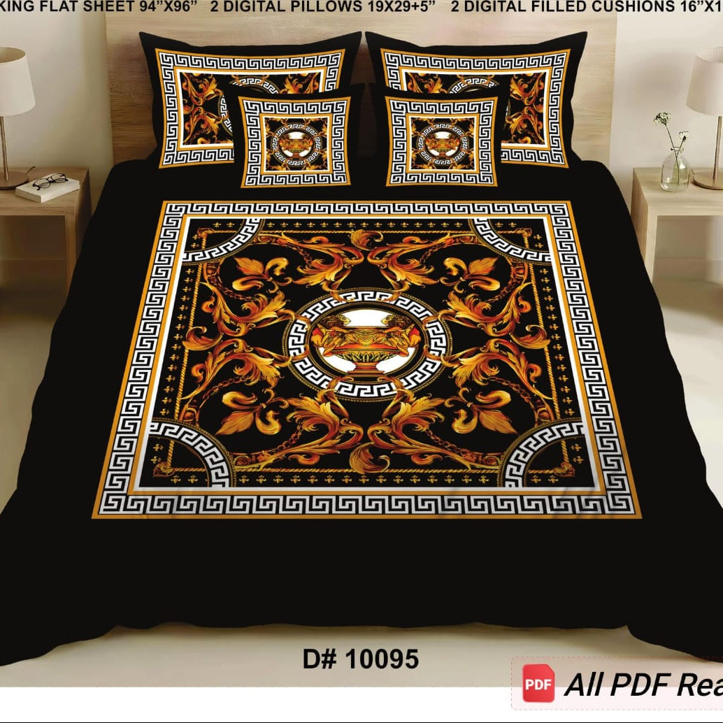 King size bed sheets 5 piece digital