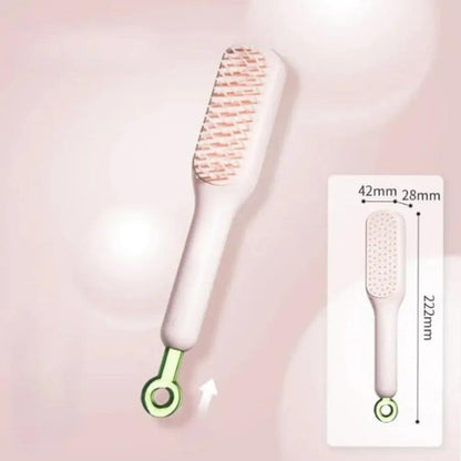 Self-Cleaning Hair Brush for Tangle-Free Grooming