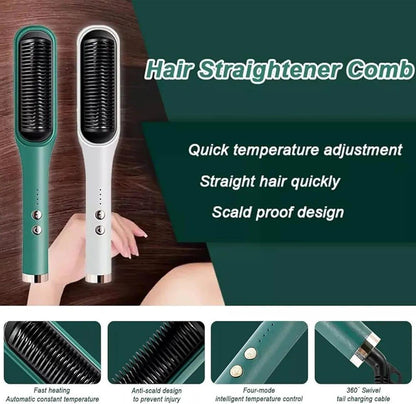 Hair Dryer Brush with Anti-Scald & 30s Heat