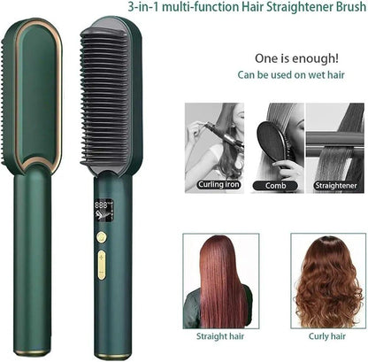 Hair Dryer Brush with Anti-Scald & 30s Heat