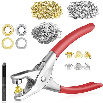 Metal Hand Press Tich Button Machine with 50 Button