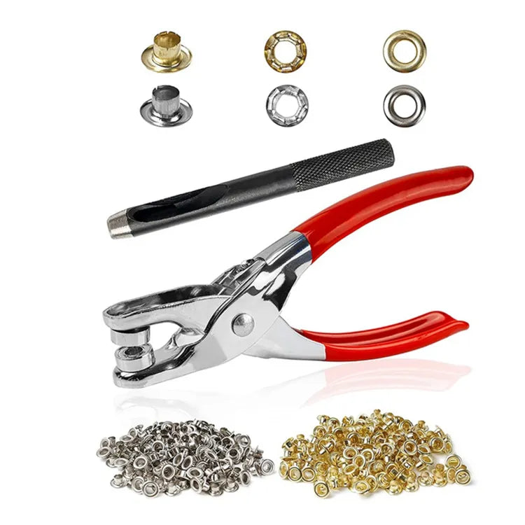 Metal Hand Press Tich Button Machine with 50 Button
