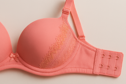 Silk Embroidered Padded Bra for Women – Luxury Undergarment with Soft Silk Fabric, Stylish Embroidery, Comfortable Fit & Everyday Support (Random Color) - 36