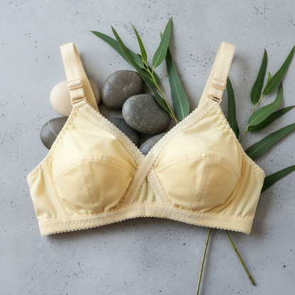 Cotton Cross Style Plus Size Bra for Women – Comfortable Everyday Wear, Soft Breathable Fabric, Sizes 44, 46, 48, 50 - 44
