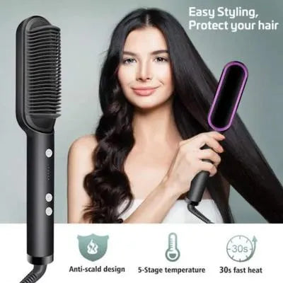 High Quality 2 in 1 Hair Straightener Brush