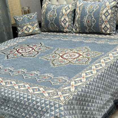 4Pc Velvet Jaquard Bedsheet