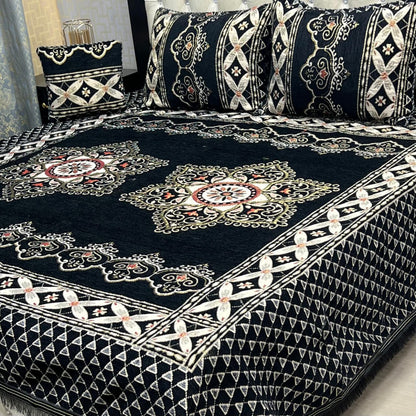 4Pc Velvet Jaquard Bedsheet