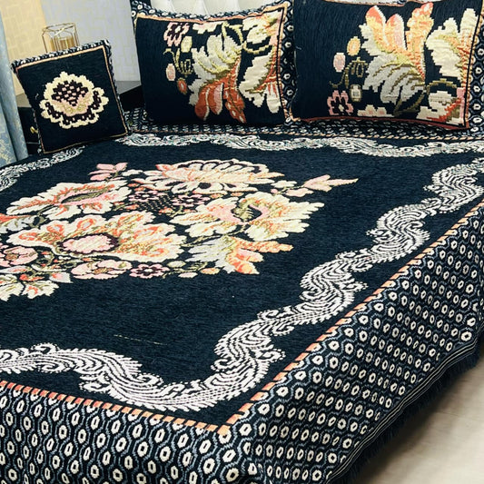 4Pc Velvet Jaquard Bedsheet