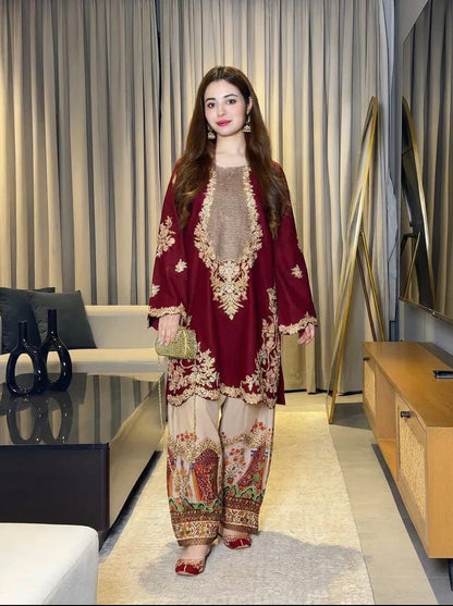 Embroidered 2-PIECE SILK COLLECTION