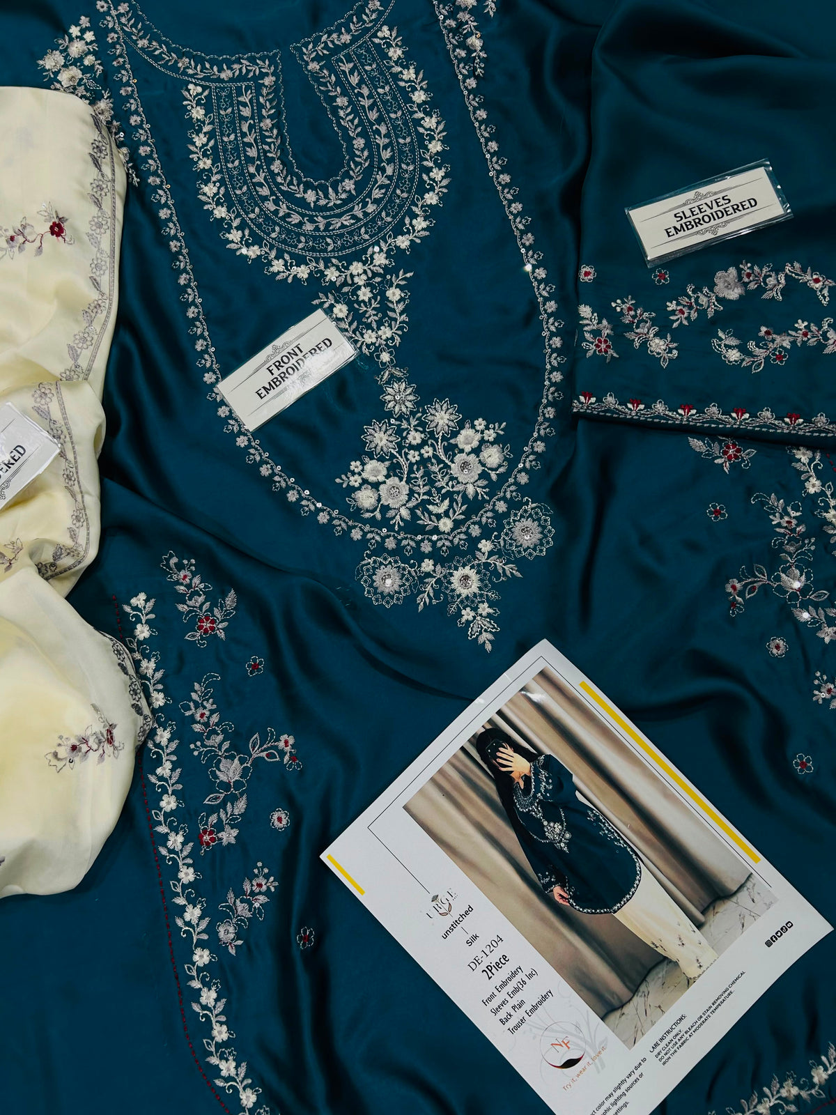 Embroidered Silk 2-Piece