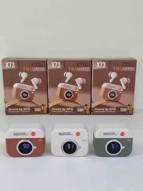 X73 TWS Wireless Earbuds Game Box Edition – True Wireless Stereo Earphones with Retro Retro Console Styling and LED Digital Battery Percentage Display - Random Color Rs 1,179